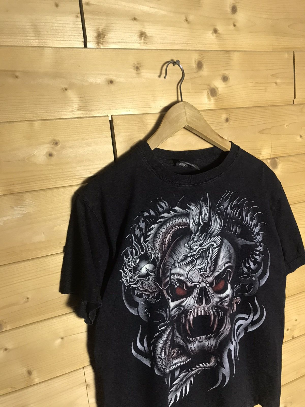 Vintage Vintage Skull dragon t-shirt Size US S / EU 44-46 / 1 - 2 Thumbnail