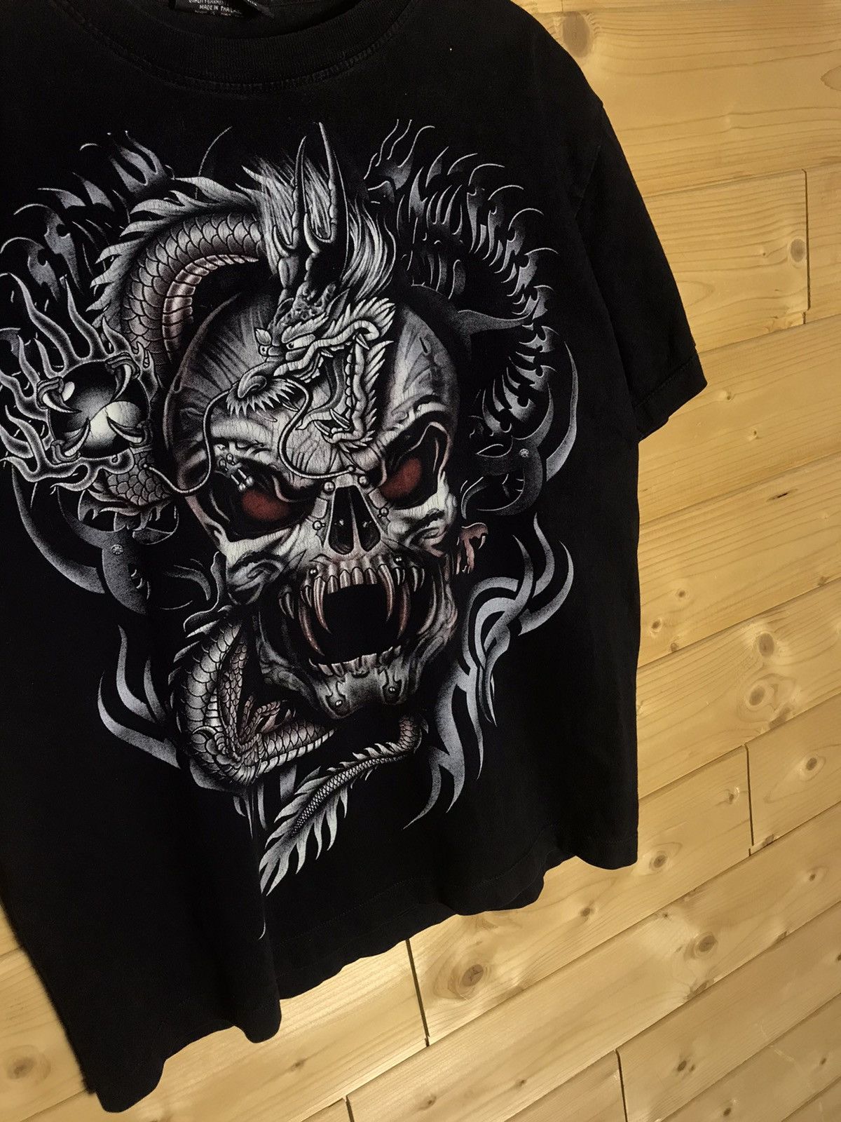 Vintage Vintage Skull dragon t-shirt Size US S / EU 44-46 / 1 - 3 Thumbnail