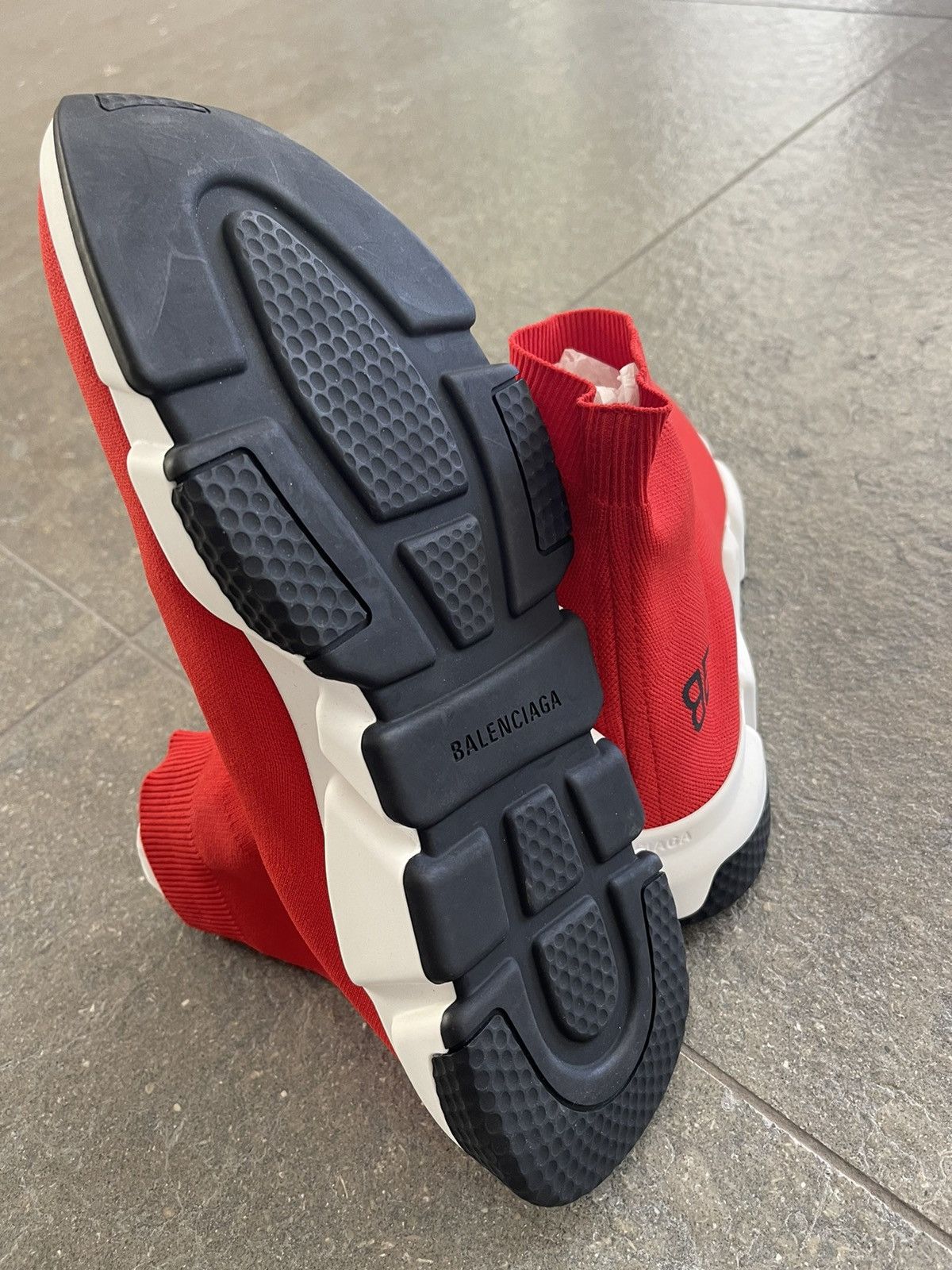 Balenciaga Brand New, Red Socks Shoes Size US 11 / EU 44 - 7 Thumbnail