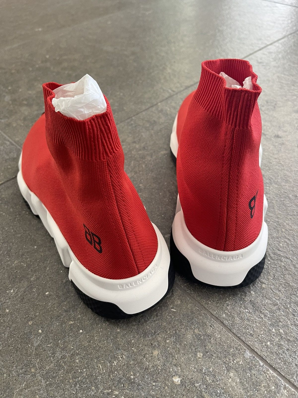 Balenciaga Brand New, Red Socks Shoes Size US 11 / EU 44 - 6 Thumbnail