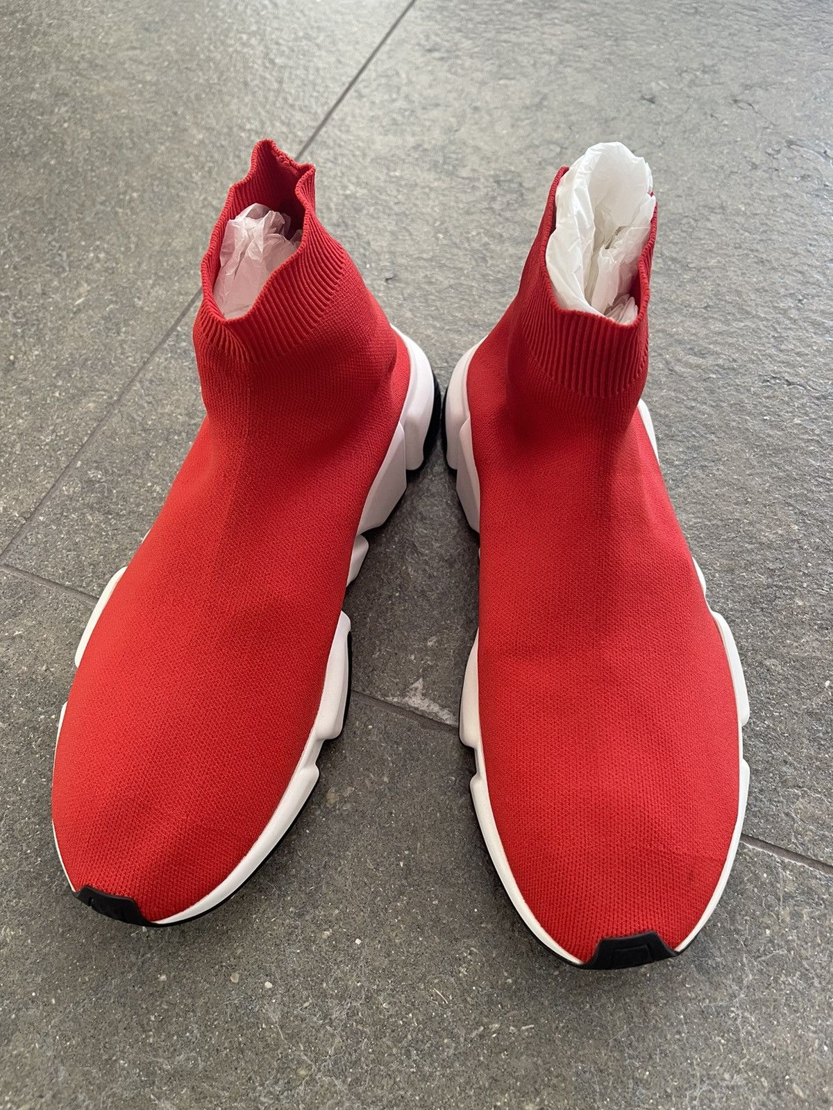Balenciaga Brand New, Red Socks Shoes Size US 11 / EU 44 - 5 Thumbnail