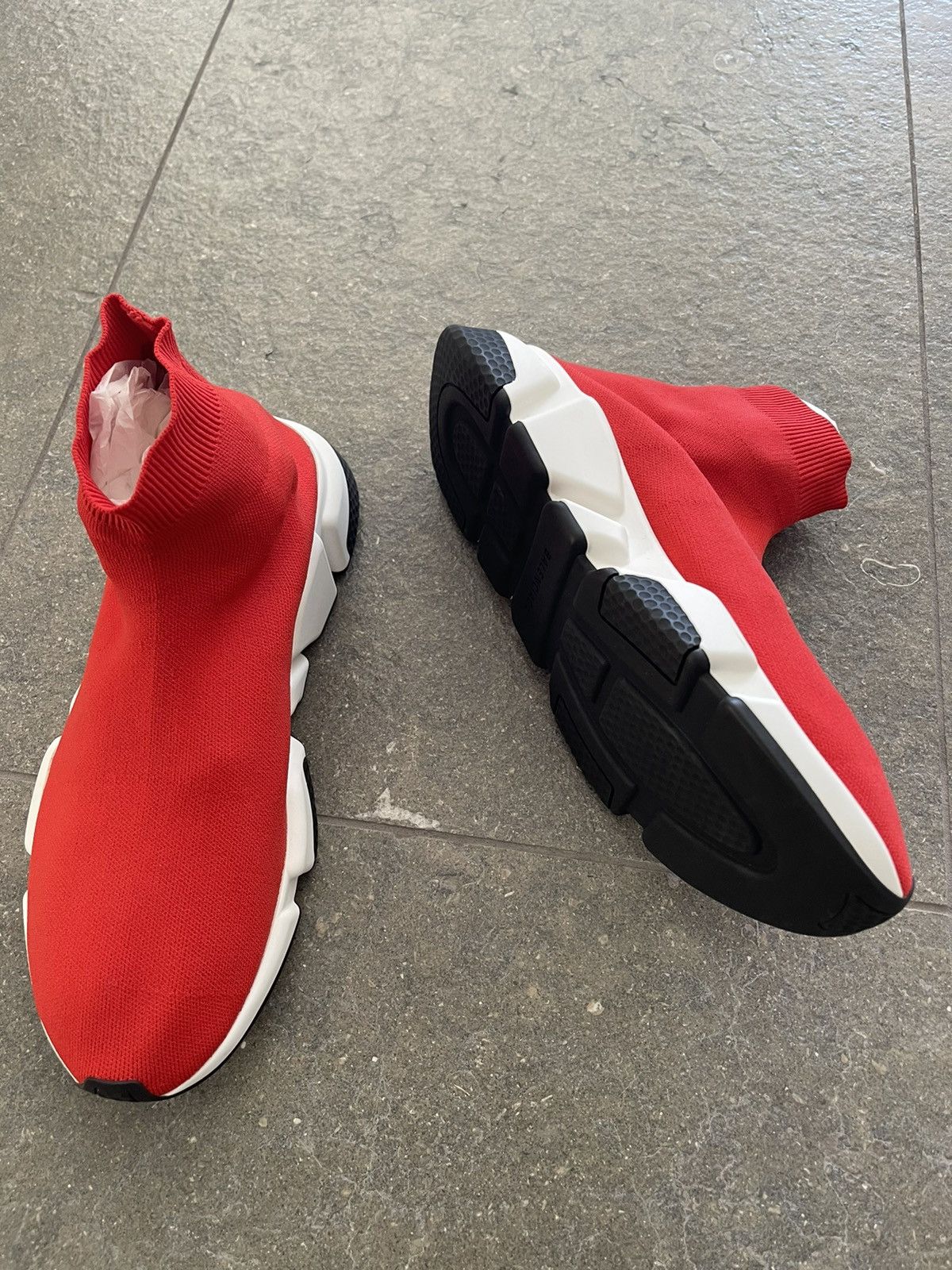 Balenciaga Brand New, Red Socks Shoes Size US 11 / EU 44 - 4 Thumbnail