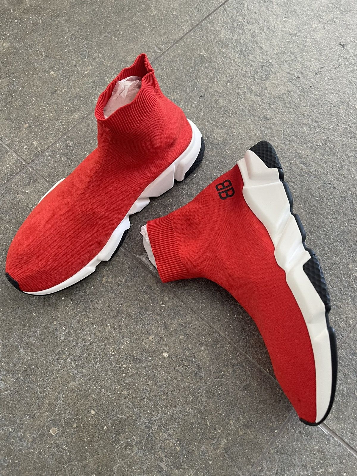 Balenciaga Brand New, Red Socks Shoes Size US 11 / EU 44 - 3 Thumbnail