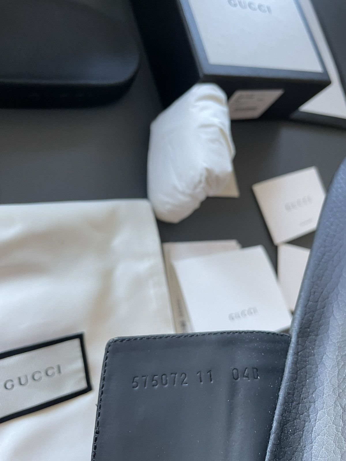 Gucci Rare Brand NEW Gucci Logo Leather Sldies Limited Edition Size US 11.5 / EU 44-45 - 4 Thumbnail