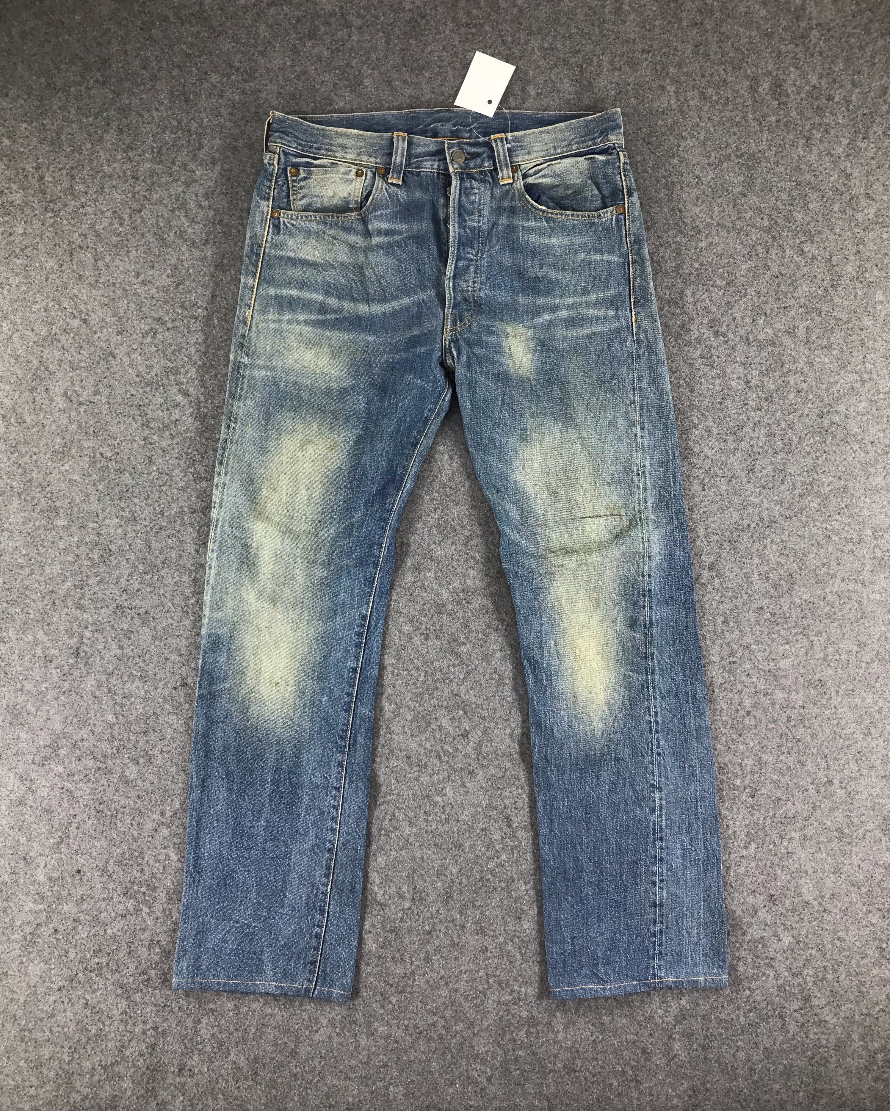 image of Vintage Big E Levis 501 Redline Jeans-Jm021 in Blue, Men's (Size 34)
