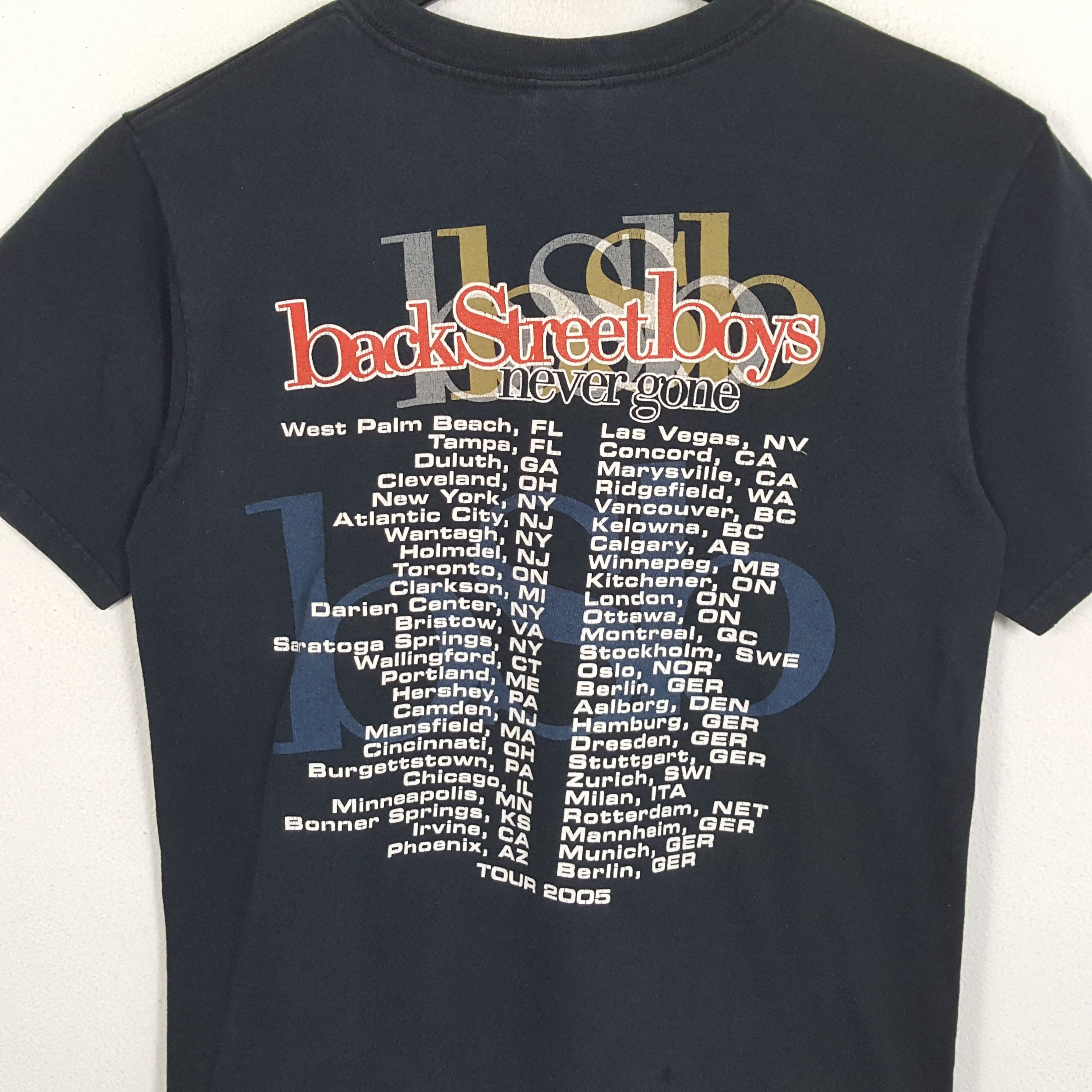 Band Tees × Vintage BACK STREET BOYS Never Gone Band Tour Vintage Tshirt Size US M / EU 48-50 / 2 - 4 Thumbnail
