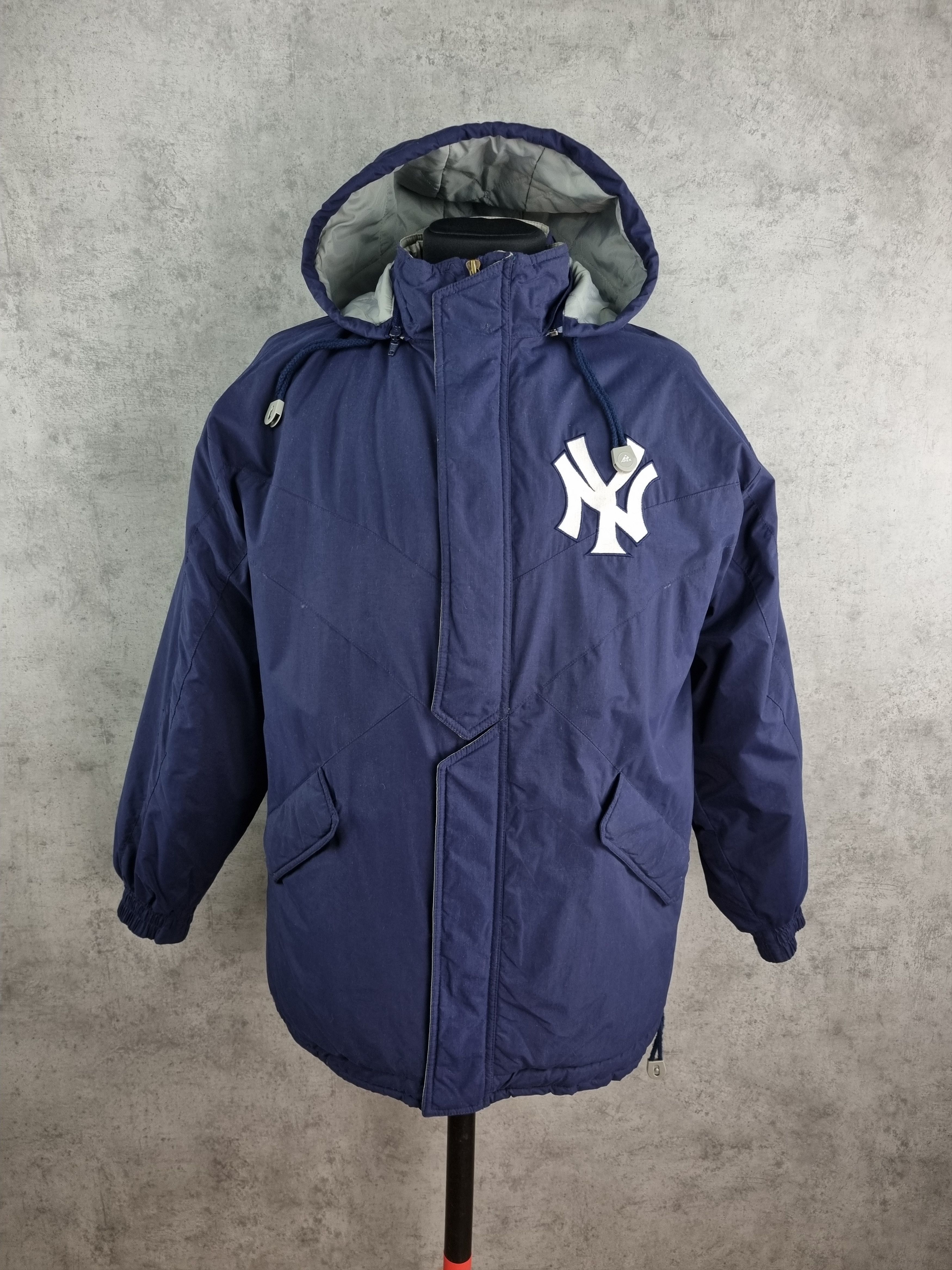 MLB × New York Yankees Rare 90s New York Yankees APEX MLB Varsity Jacket Size US M / EU 48-50 / 2 - 2 Thumbnail