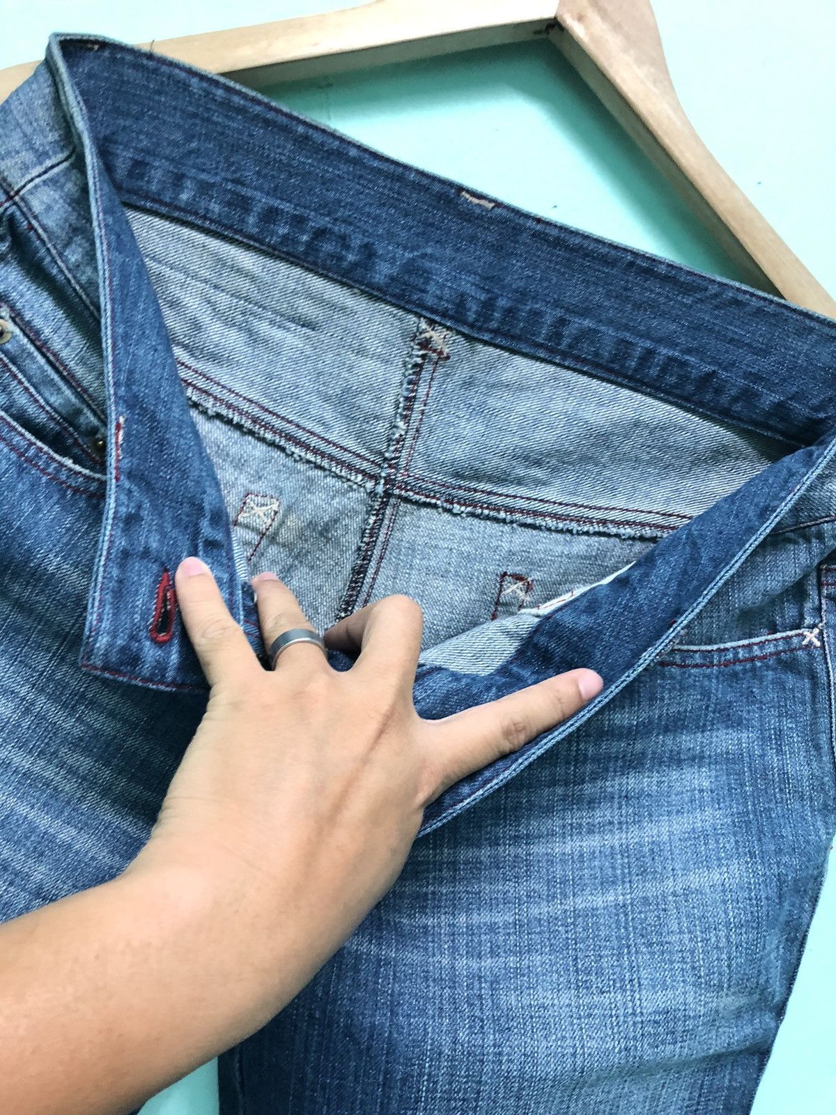 Dolce & Gabbana × Vintage VINTAGE D&G ANKLE CUT FLARE DENIM JEANS Size US 31 - 10 Thumbnail