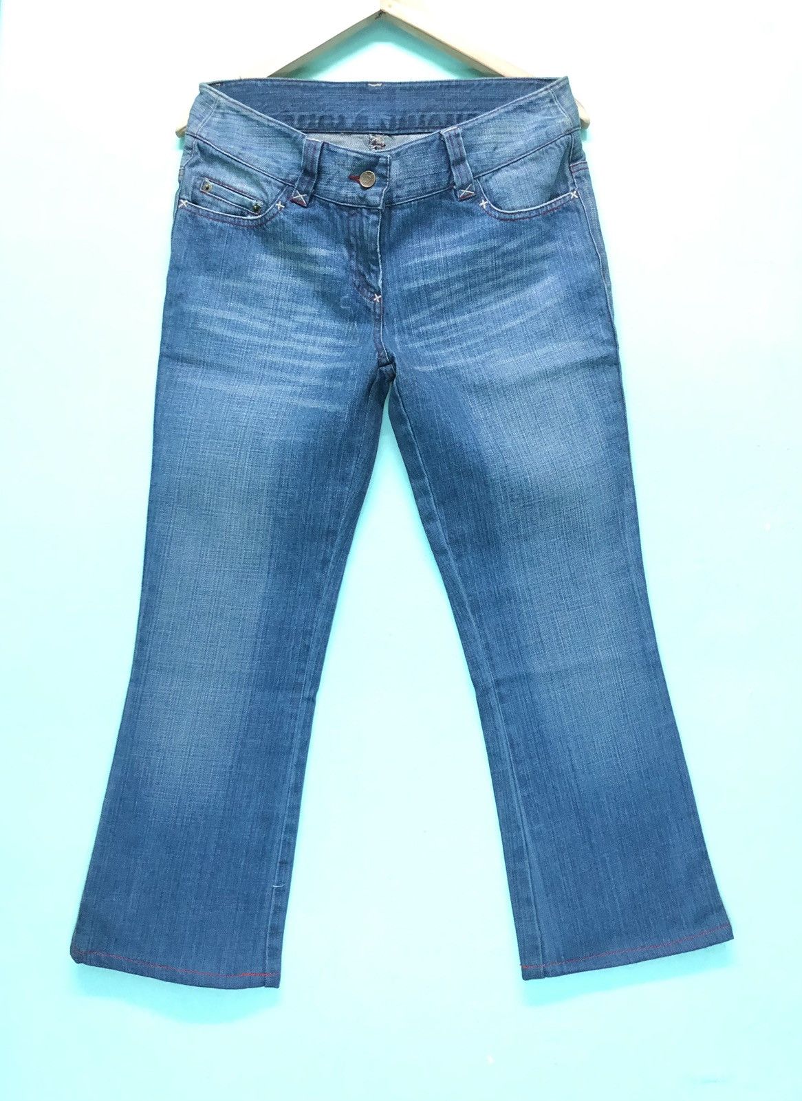 Dolce & Gabbana × Vintage VINTAGE D&G ANKLE CUT FLARE DENIM JEANS Size US 31 - 7 Thumbnail