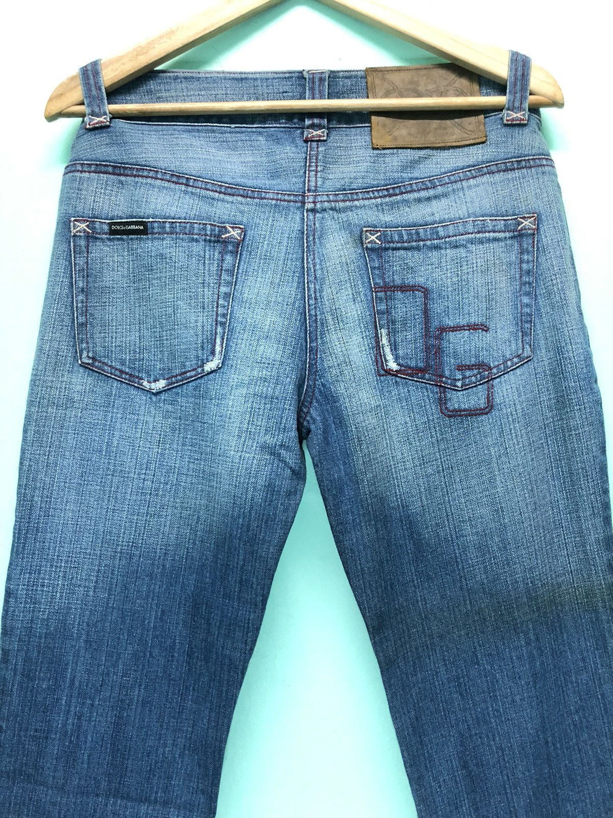 Dolce & Gabbana × Vintage VINTAGE D&G ANKLE CUT FLARE DENIM JEANS Size US 31 - 2 Thumbnail