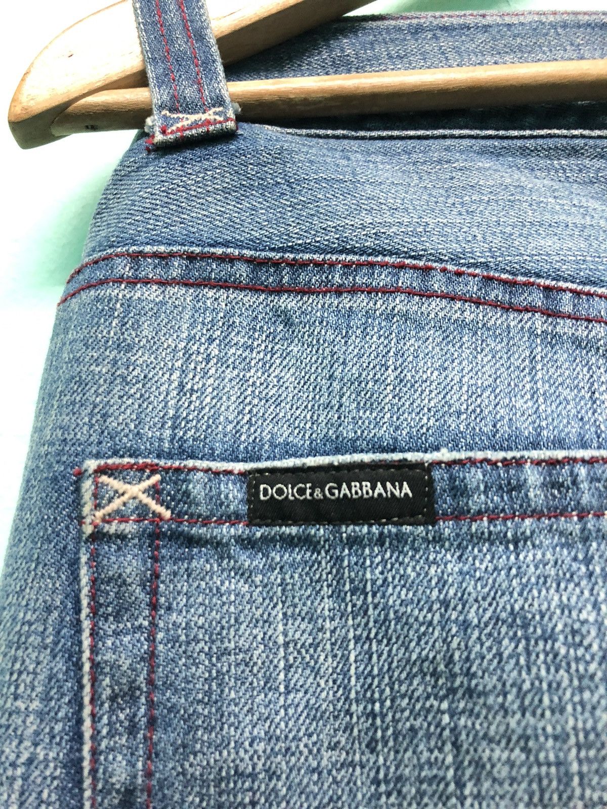 Dolce & Gabbana × Vintage VINTAGE D&G ANKLE CUT FLARE DENIM JEANS Size US 31 - 5 Thumbnail