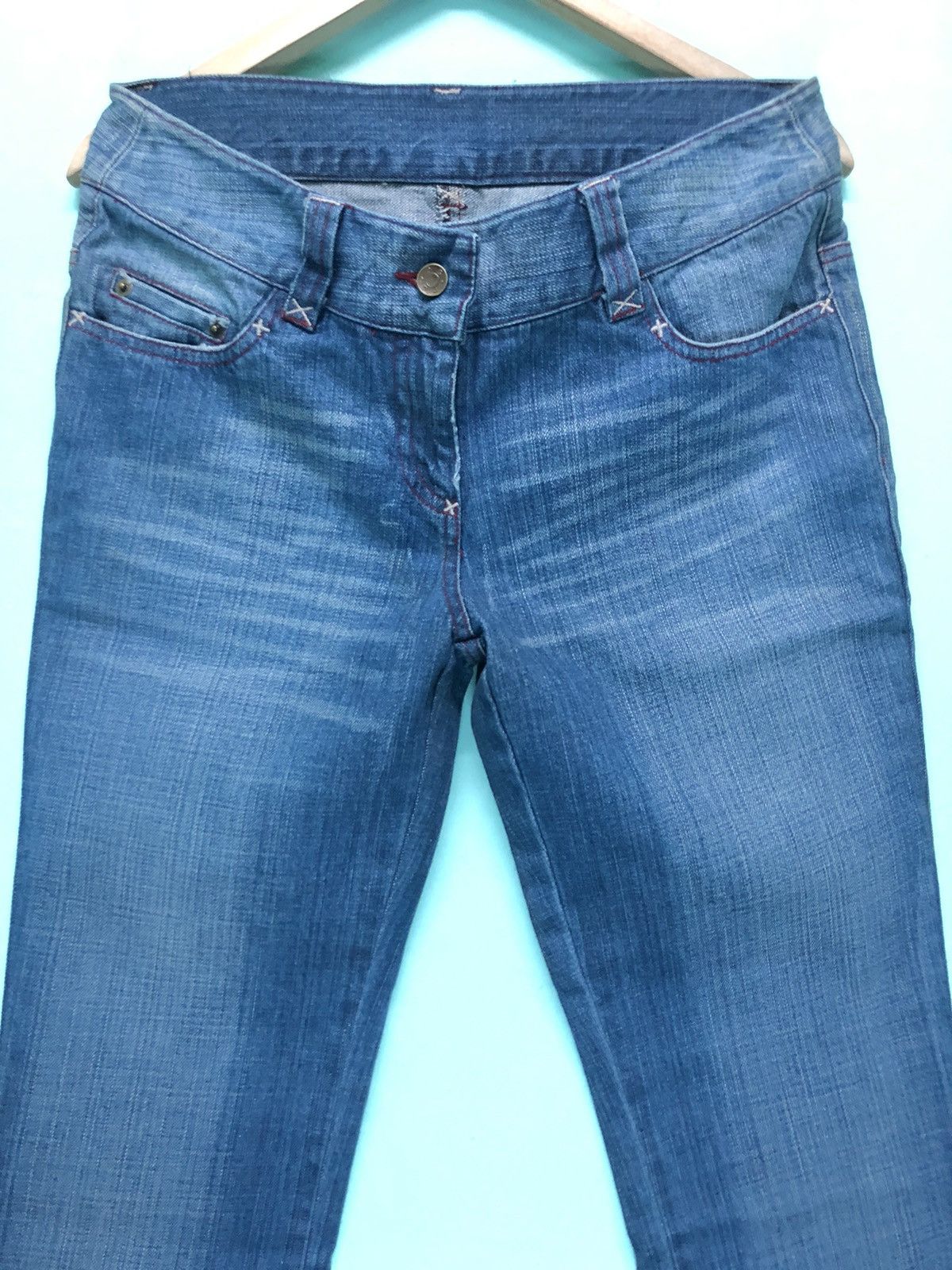 Dolce & Gabbana × Vintage VINTAGE D&G ANKLE CUT FLARE DENIM JEANS Size US 31 - 8 Thumbnail