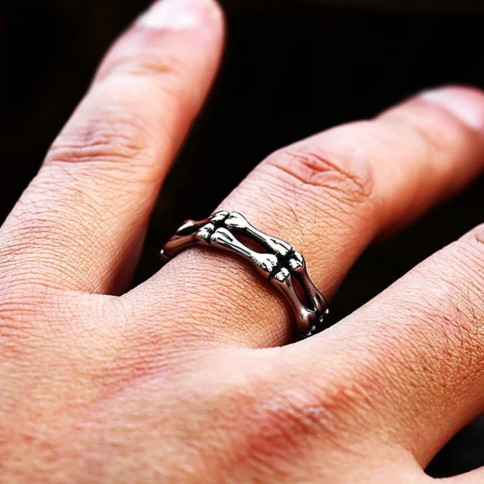 Jewelry Skull bones ring Size ONE SIZE - 2 Thumbnail