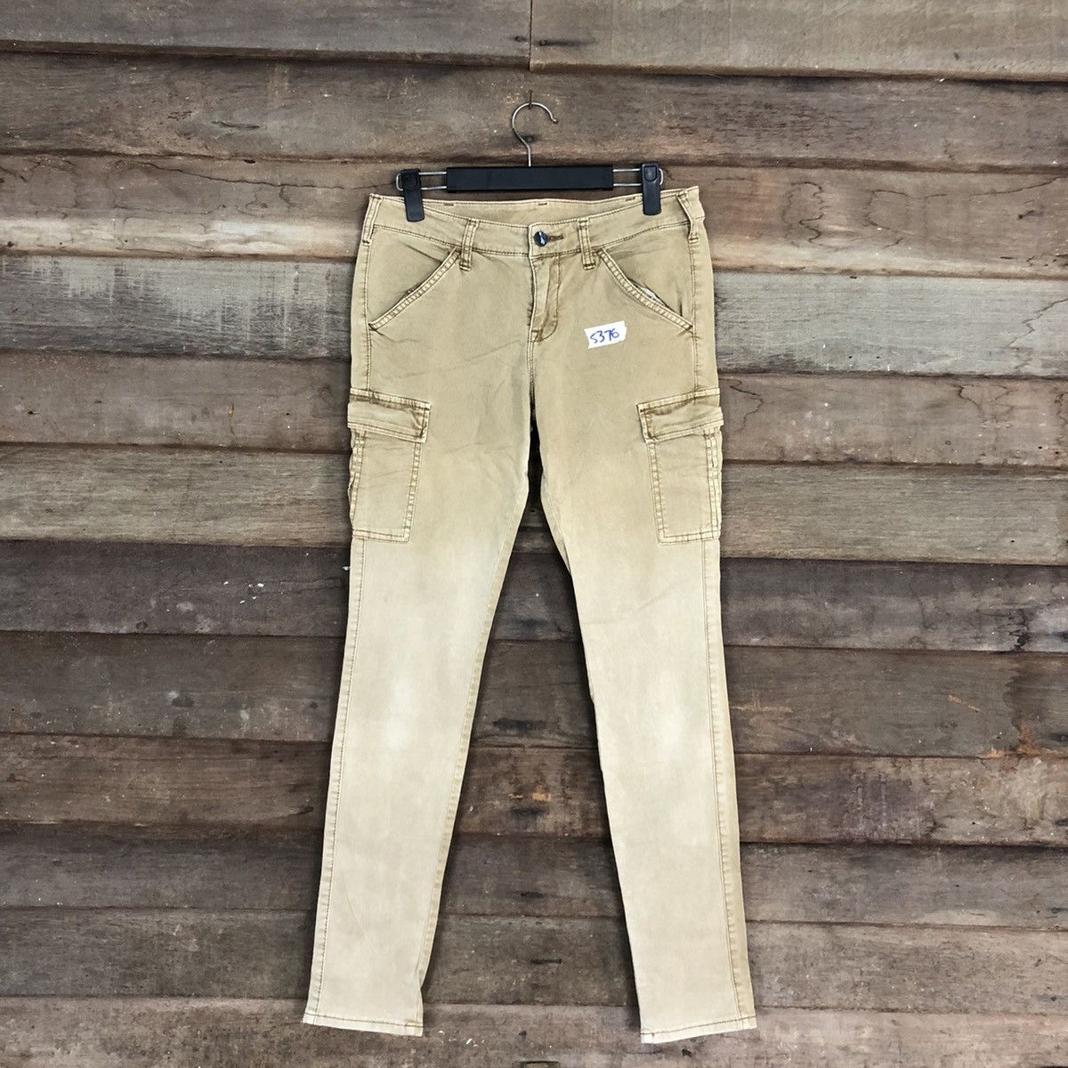 Japanese Brand × StraightFaded Uniqlo Brown faded Multipocket Tactical Cargo Pants #5376 Size US 27 - 1 Thumbnail