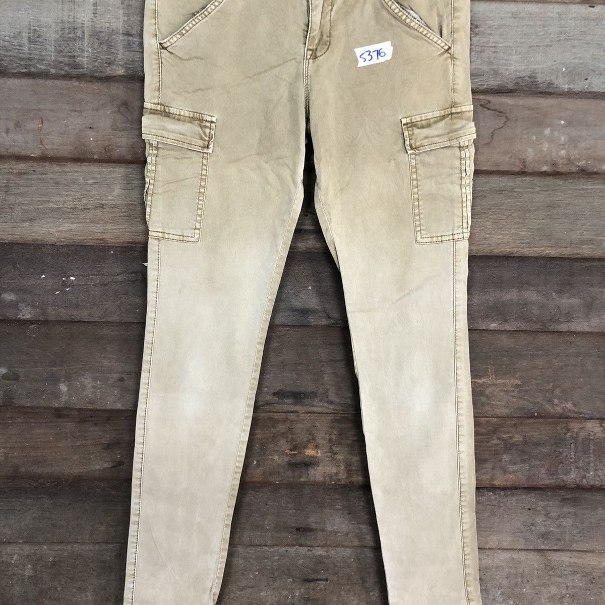 Japanese Brand × StraightFaded Uniqlo Brown faded Multipocket Tactical Cargo Pants #5376 Size US 27 - 4 Thumbnail