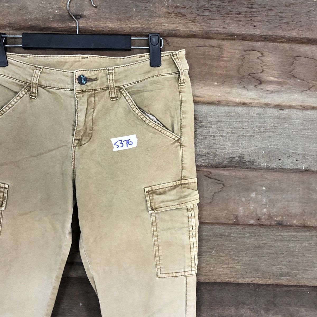 Japanese Brand × StraightFaded Uniqlo Brown faded Multipocket Tactical Cargo Pants #5376 Size US 27 - 5 Thumbnail