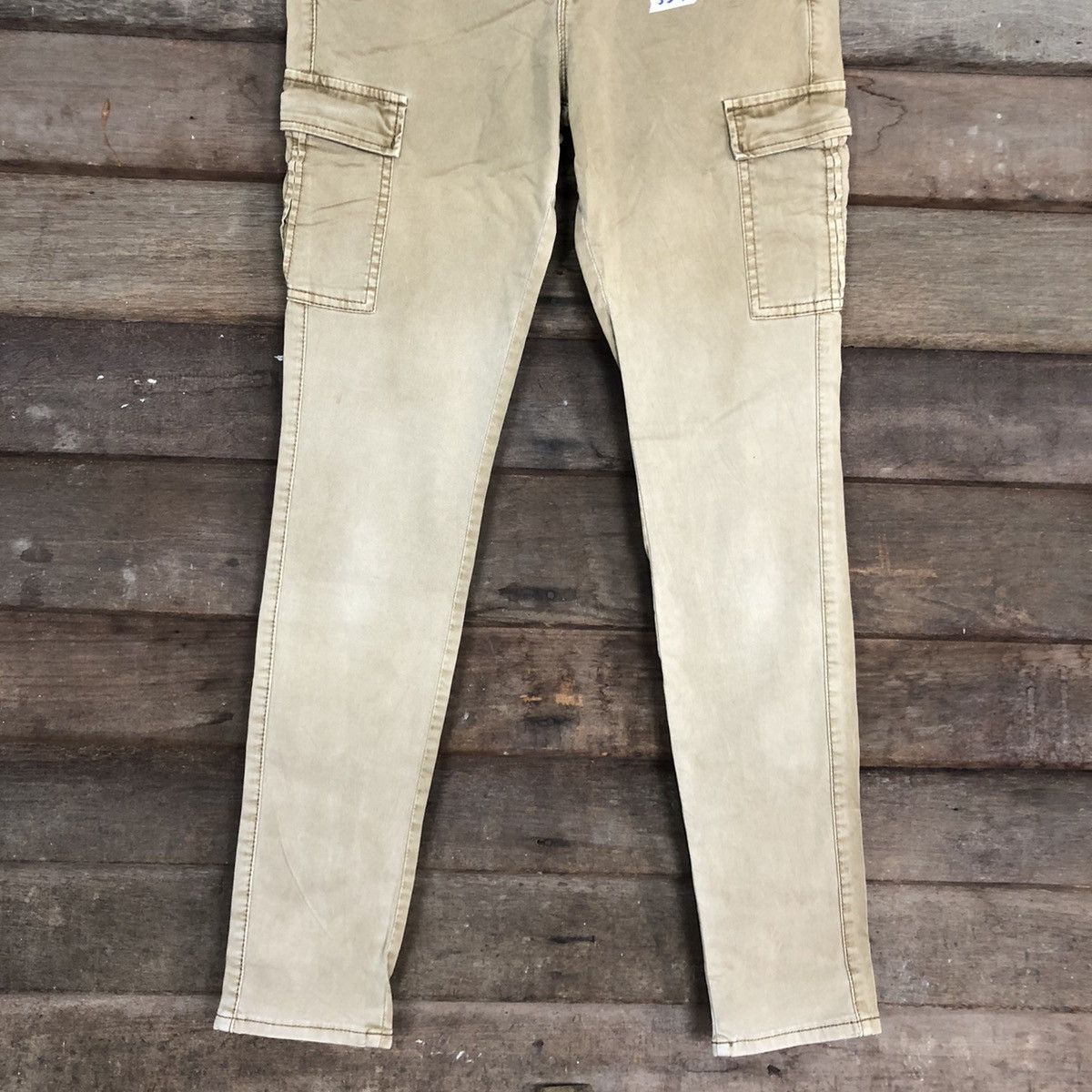 Japanese Brand × StraightFaded Uniqlo Brown faded Multipocket Tactical Cargo Pants #5376 Size US 27 - 3 Thumbnail