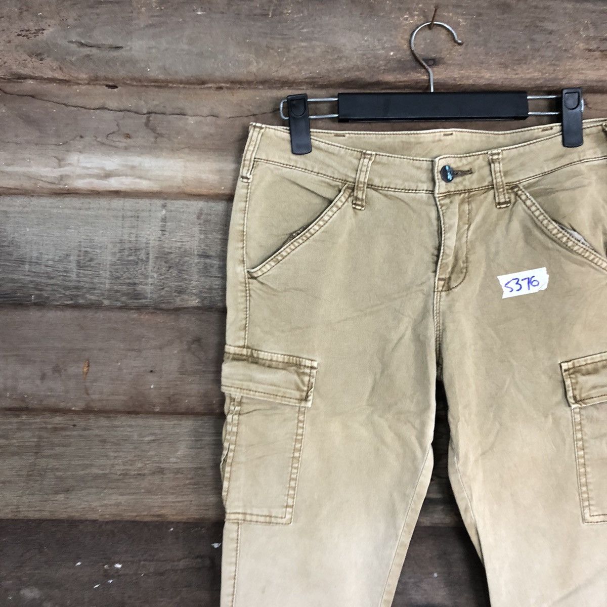 Japanese Brand × StraightFaded Uniqlo Brown faded Multipocket Tactical Cargo Pants #5376 Size US 27 - 6 Thumbnail