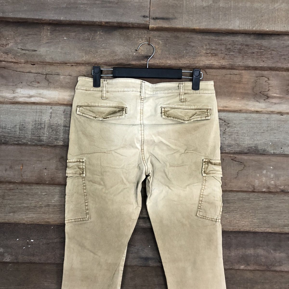 Japanese Brand × StraightFaded Uniqlo Brown faded Multipocket Tactical Cargo Pants #5376 Size US 27 - 10 Thumbnail