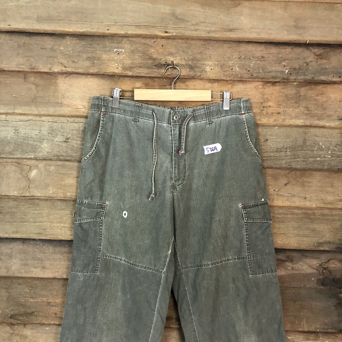 Japanese Brand Smith's Grey Multipocket Tactical Cargo Pants #5369 Size US 31 - 2 Thumbnail