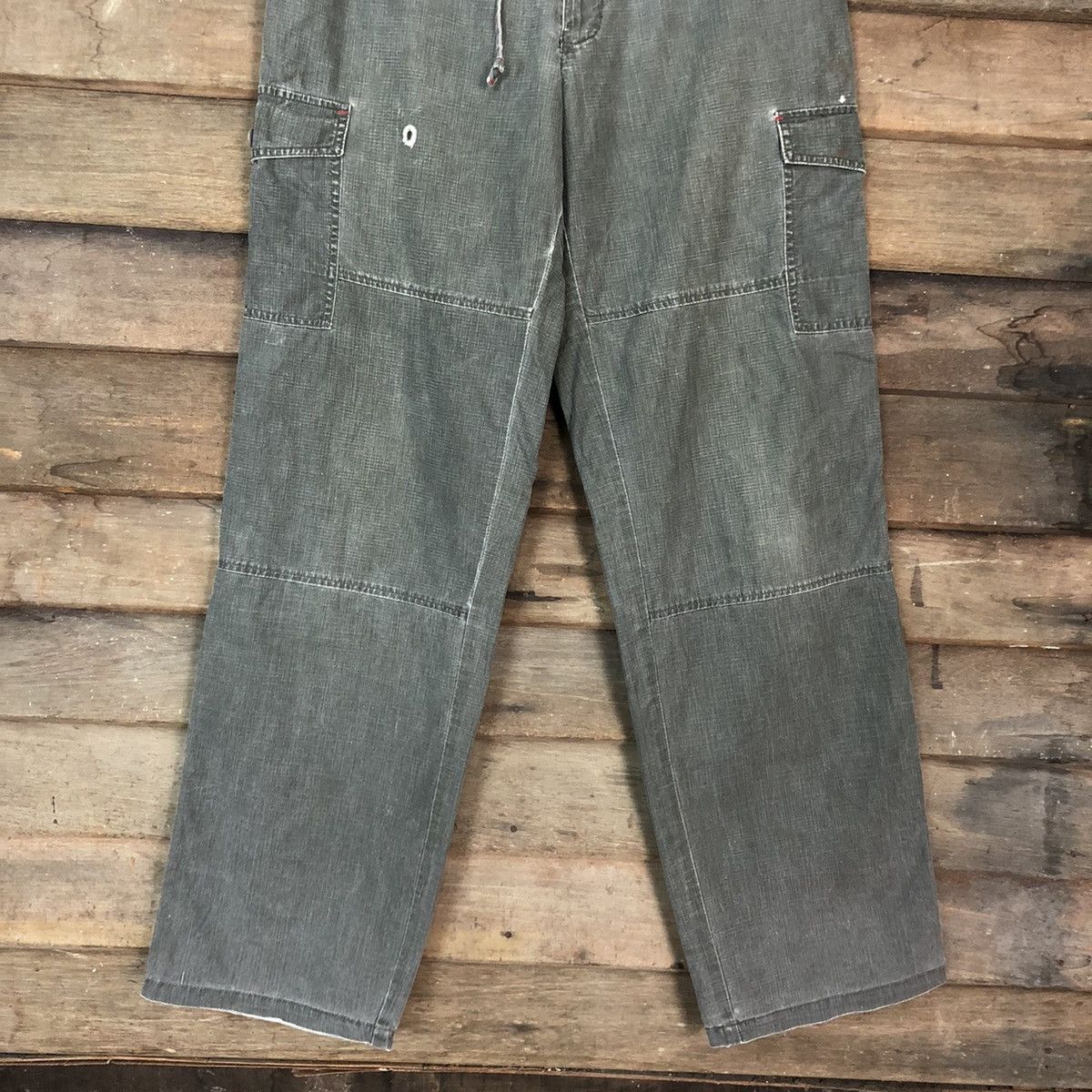 Japanese Brand Smith's Grey Multipocket Tactical Cargo Pants #5369 Size US 31 - 3 Thumbnail