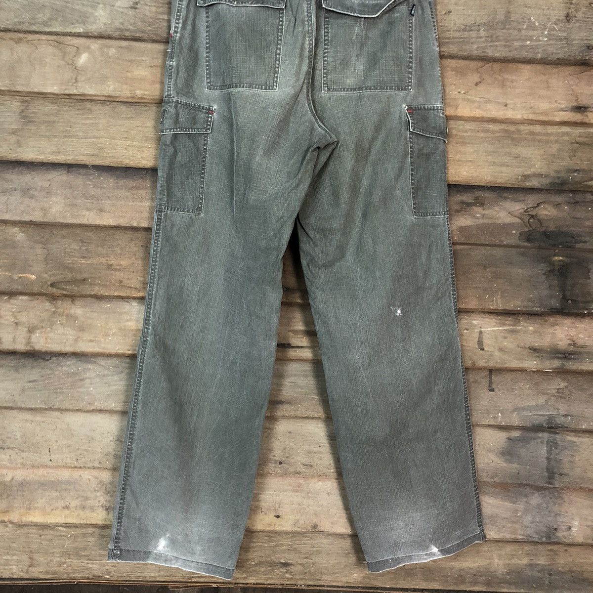 Japanese Brand Smith's Grey Multipocket Tactical Cargo Pants #5369 Size US 31 - 12 Thumbnail