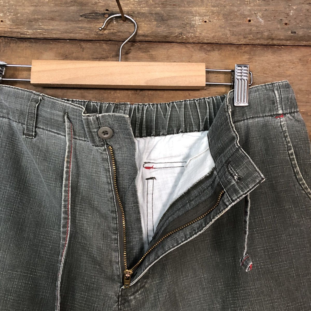 Japanese Brand Smith's Grey Multipocket Tactical Cargo Pants #5369 Size US 31 - 9 Thumbnail