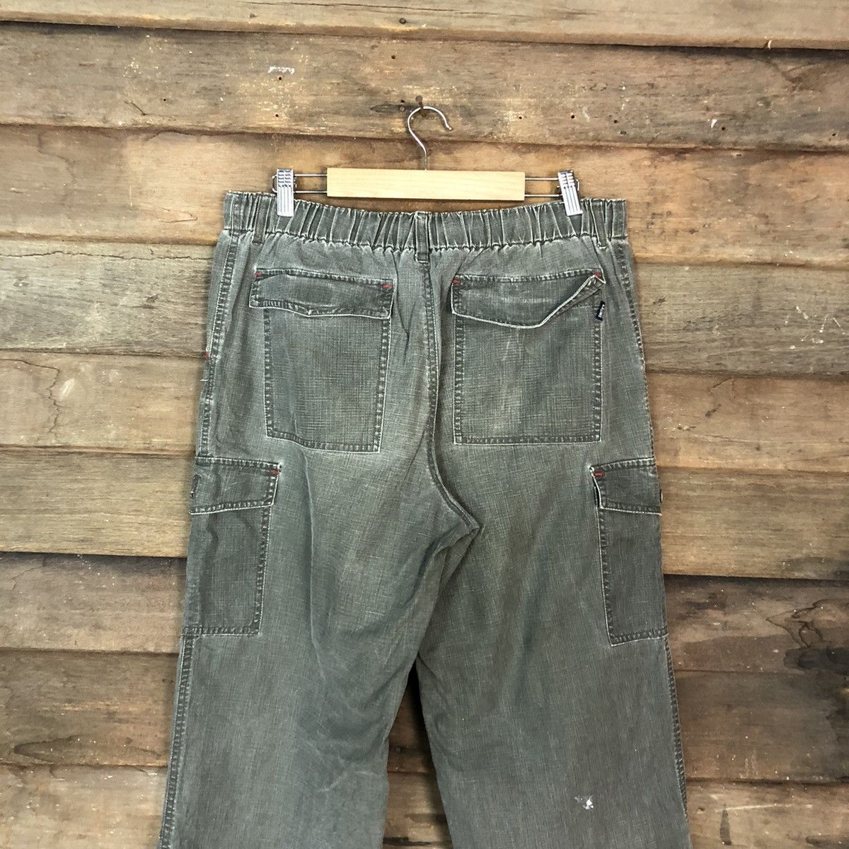 Japanese Brand Smith's Grey Multipocket Tactical Cargo Pants #5369 Size US 31 - 11 Thumbnail