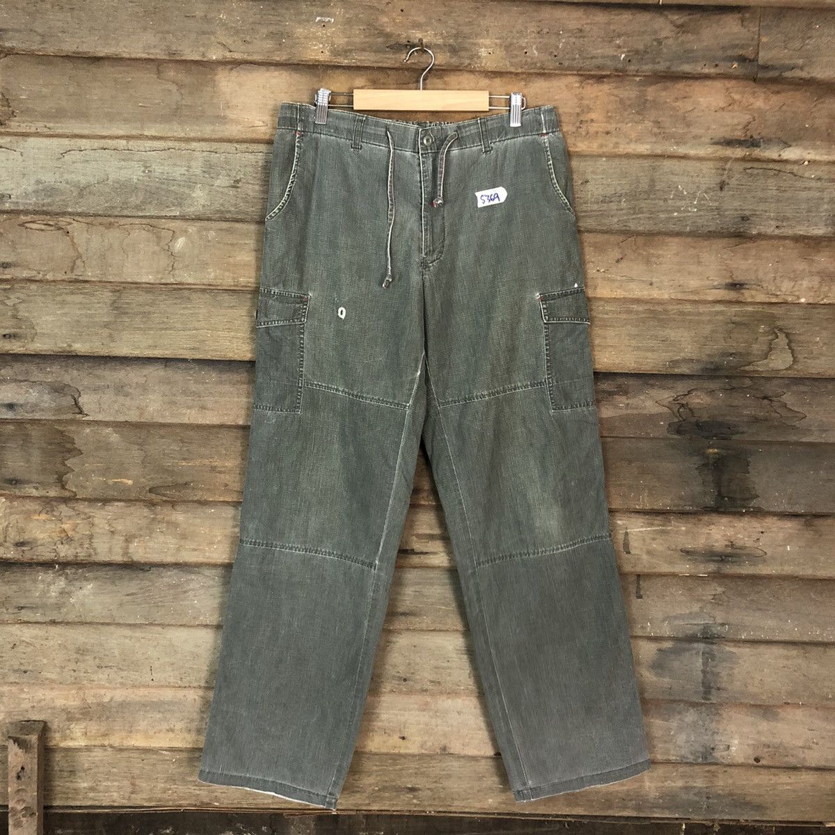 Japanese Brand Smith's Grey Multipocket Tactical Cargo Pants #5369 Size US 31 - 1 Thumbnail