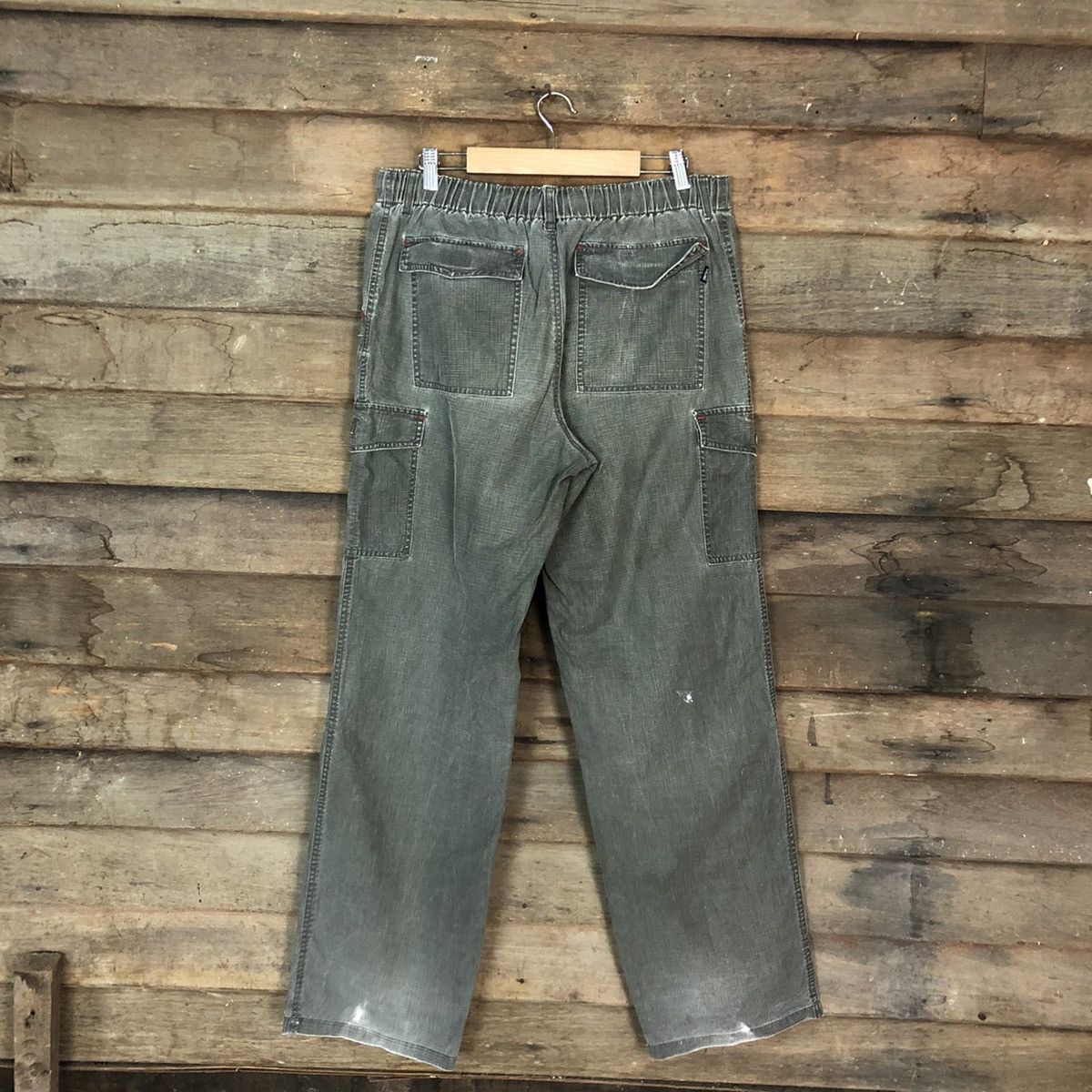 Japanese Brand Smith's Grey Multipocket Tactical Cargo Pants #5369 Size US 31 - 10 Thumbnail