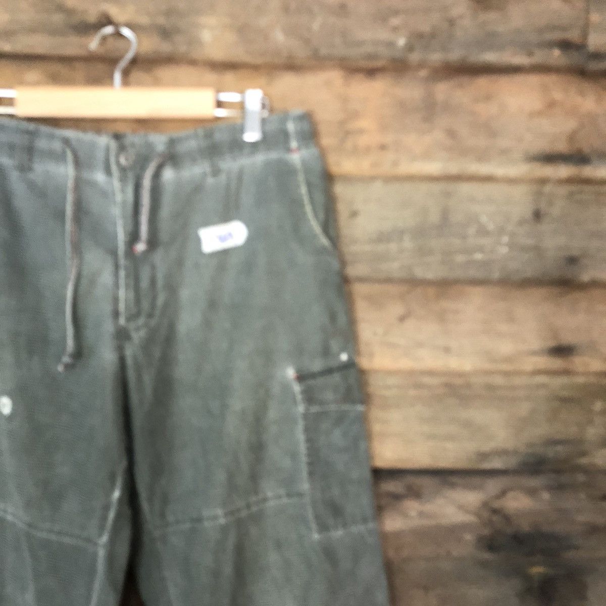 Japanese Brand Smith's Grey Multipocket Tactical Cargo Pants #5369 Size US 31 - 5 Thumbnail