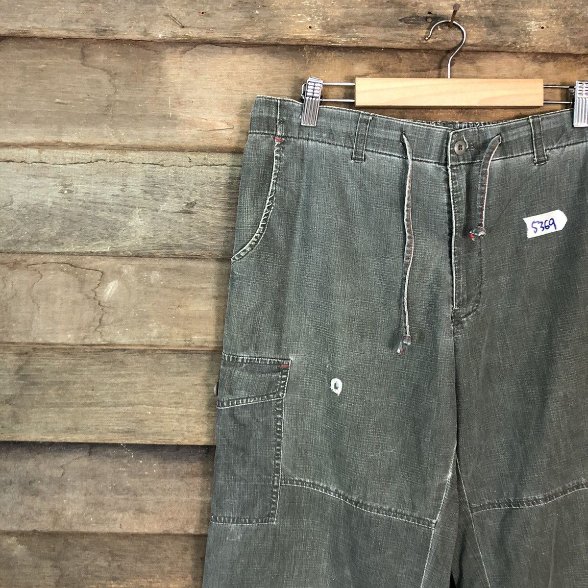 Japanese Brand Smith's Grey Multipocket Tactical Cargo Pants #5369 Size US 31 - 6 Thumbnail