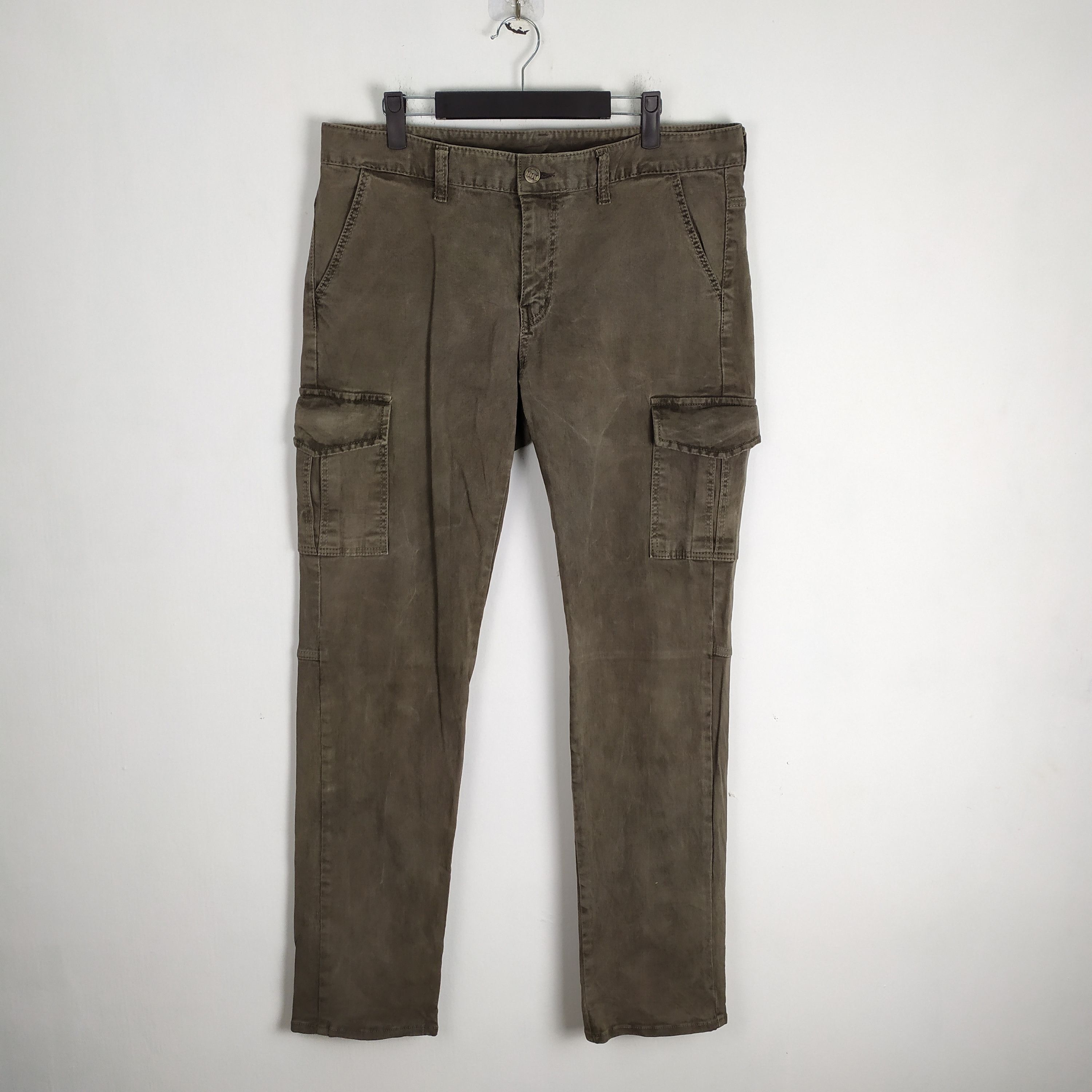 image of Vintage Flor & Co Faded Cargo Pants/tactical Pants in Faded Black, Men's (Size 34)