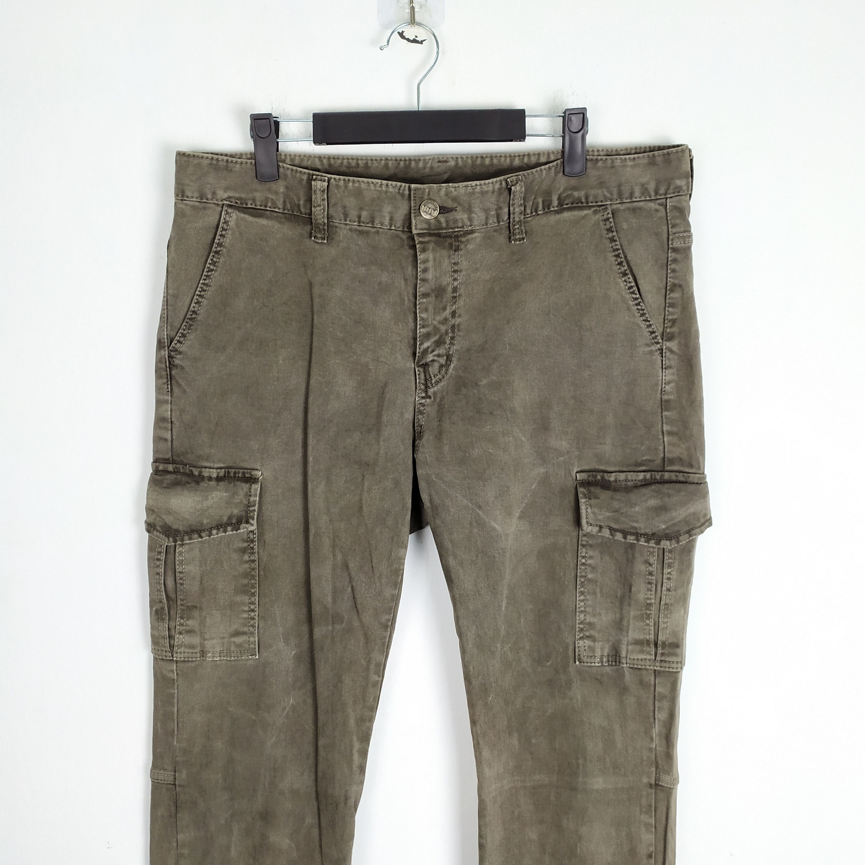 Japanese Brand FLOR & CO FADED CARGO PANTS/TACTICAL PANTS Size US 34 / EU 50 - 2 Thumbnail