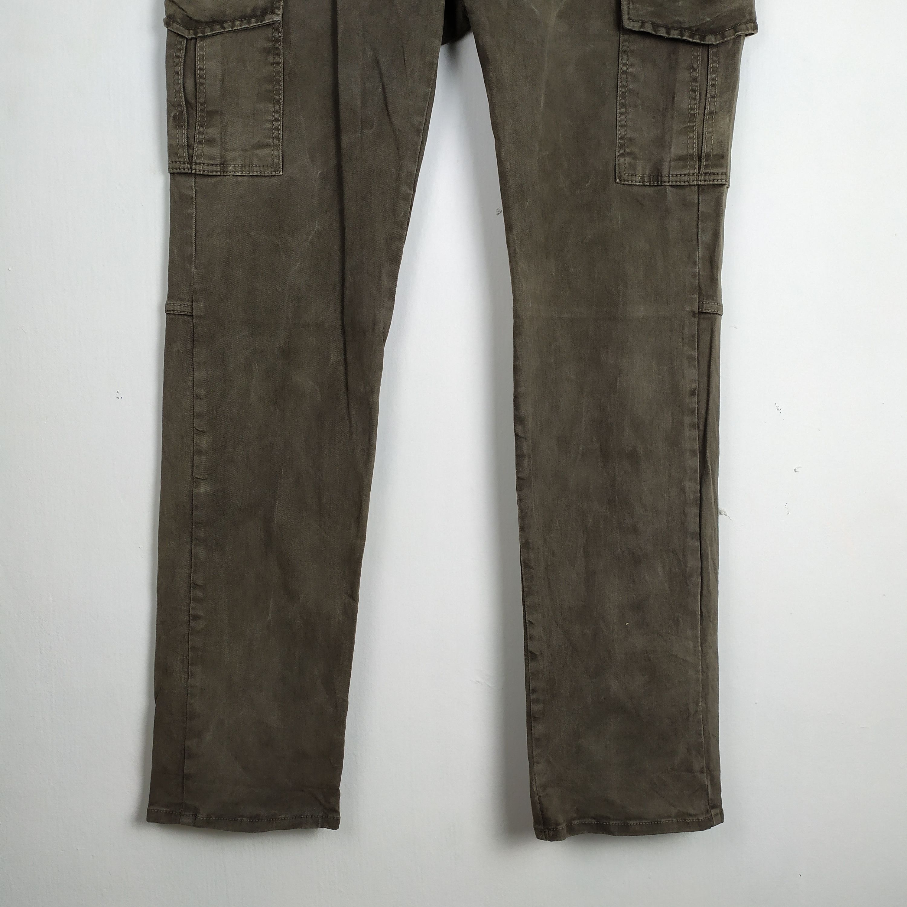 Japanese Brand FLOR & CO FADED CARGO PANTS/TACTICAL PANTS Size US 34 / EU 50 - 3 Thumbnail