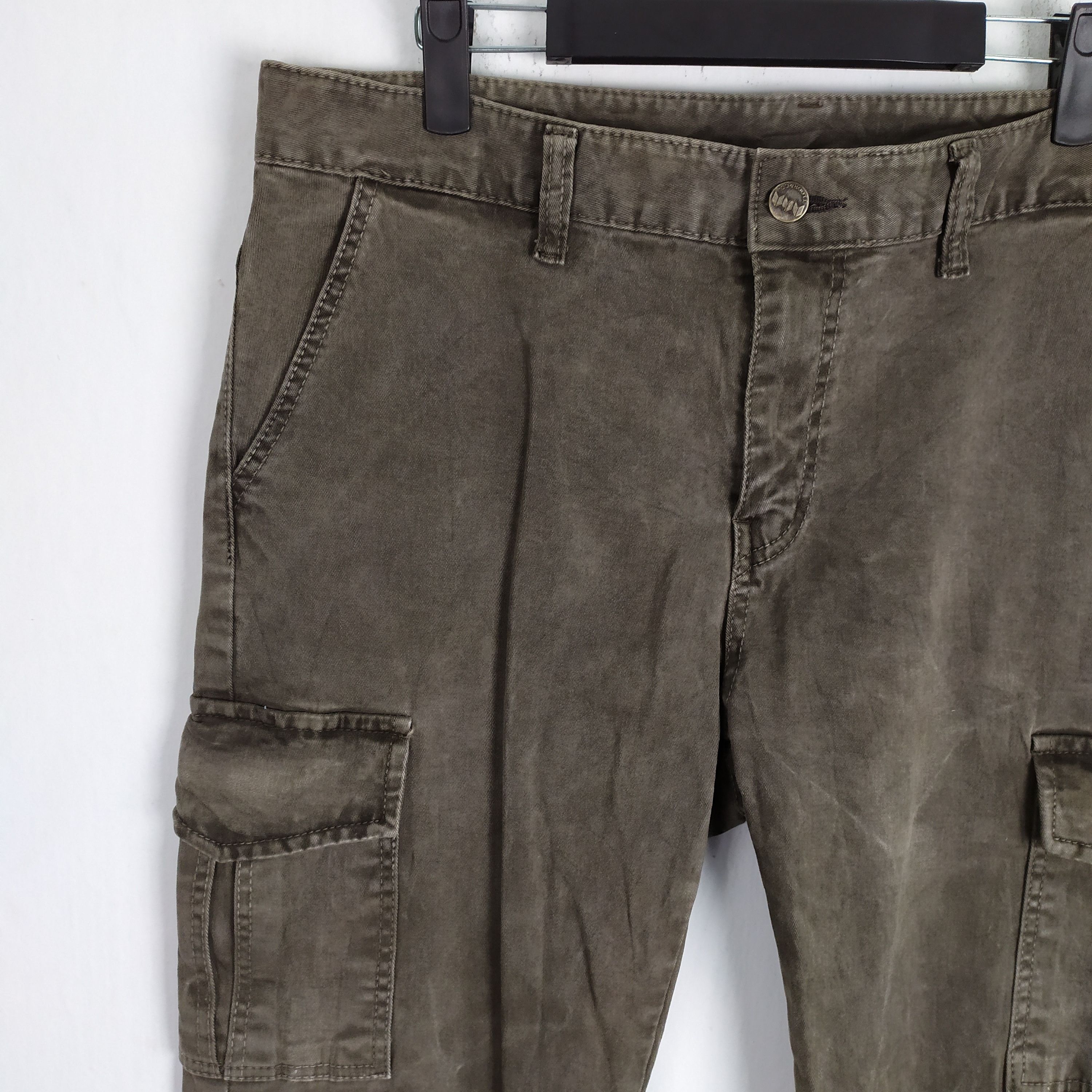 Japanese Brand FLOR & CO FADED CARGO PANTS/TACTICAL PANTS Size US 34 / EU 50 - 7 Thumbnail