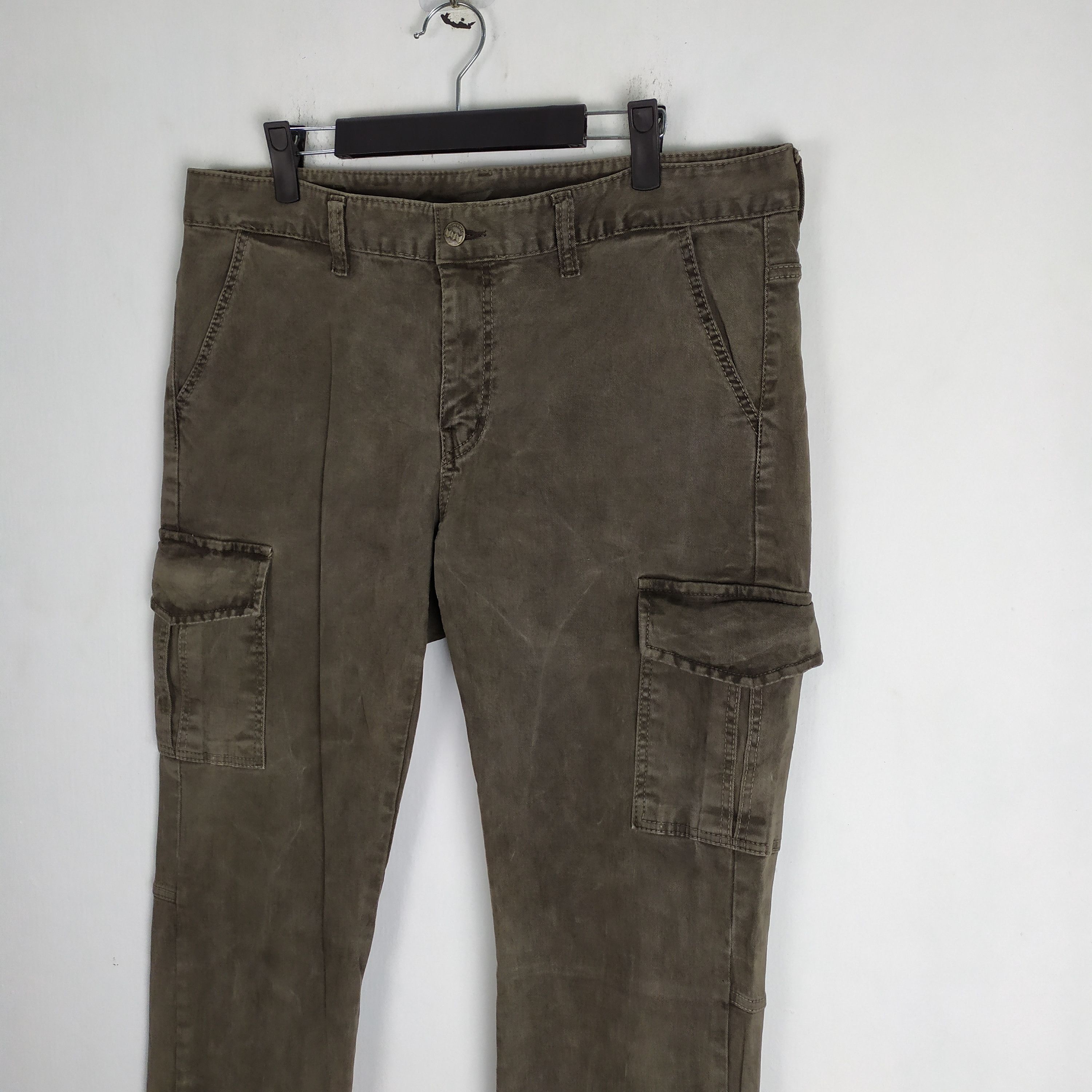 Japanese Brand FLOR & CO FADED CARGO PANTS/TACTICAL PANTS Size US 34 / EU 50 - 4 Thumbnail