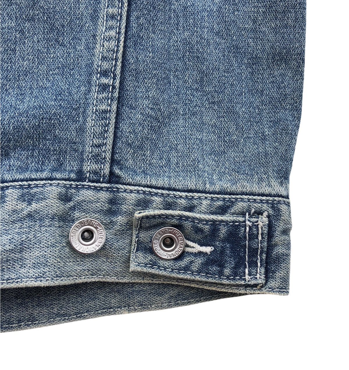 Japanese Brand Japanese Brand Nylaus Distressed Trucker Jacket Size US M / EU 48-50 / 2 - 12 Thumbnail