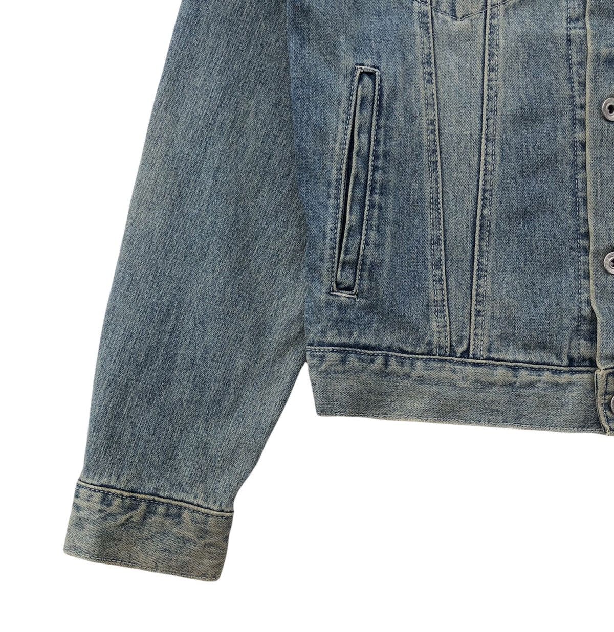 Japanese Brand Japanese Brand Nylaus Distressed Trucker Jacket Size US M / EU 48-50 / 2 - 9 Thumbnail