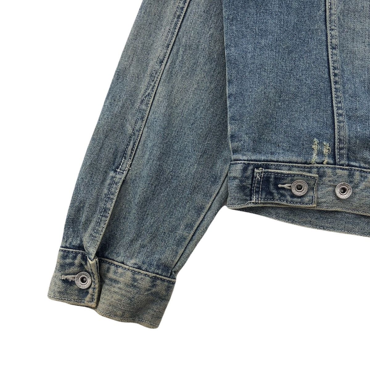 Japanese Brand Japanese Brand Nylaus Distressed Trucker Jacket Size US M / EU 48-50 / 2 - 14 Thumbnail