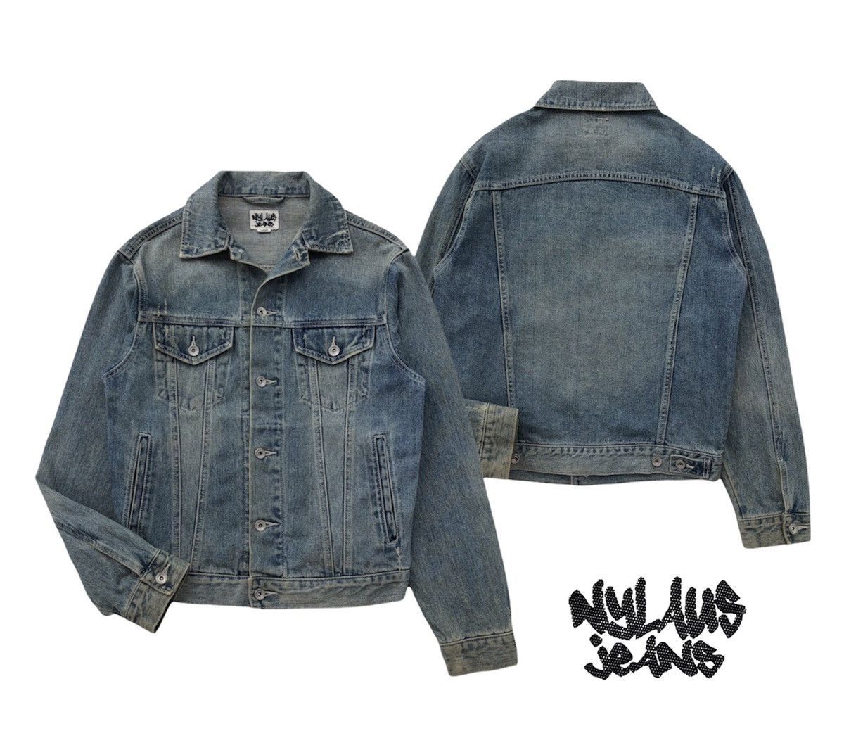 Nylaus Jeans Men's good Denim Sherpa Jacket