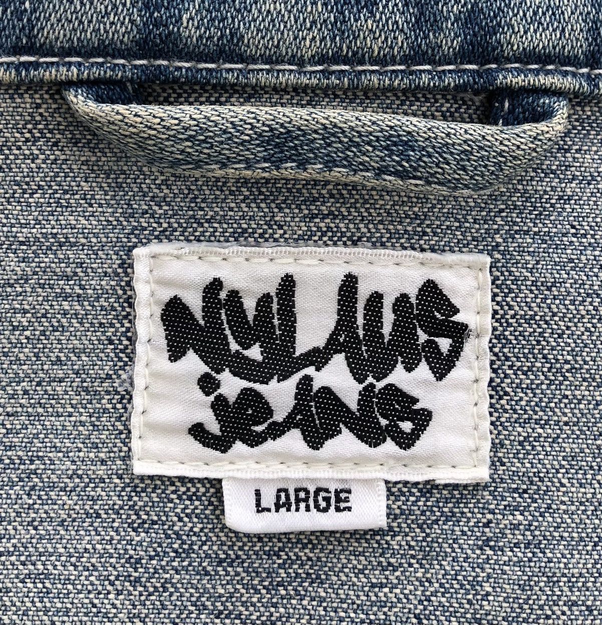 Japanese Brand Japanese Brand Nylaus Distressed Trucker Jacket Size US M / EU 48-50 / 2 - 15 Thumbnail