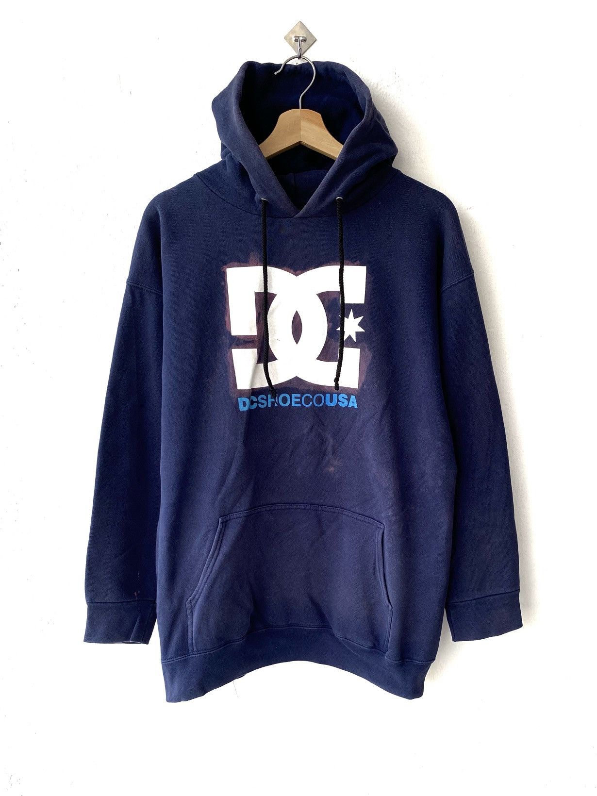 DC Vintage 90s Sunfaded DC Big Logo Pullover Hoodies Size US M / EU 48-50 / 2 - 1 Thumbnail