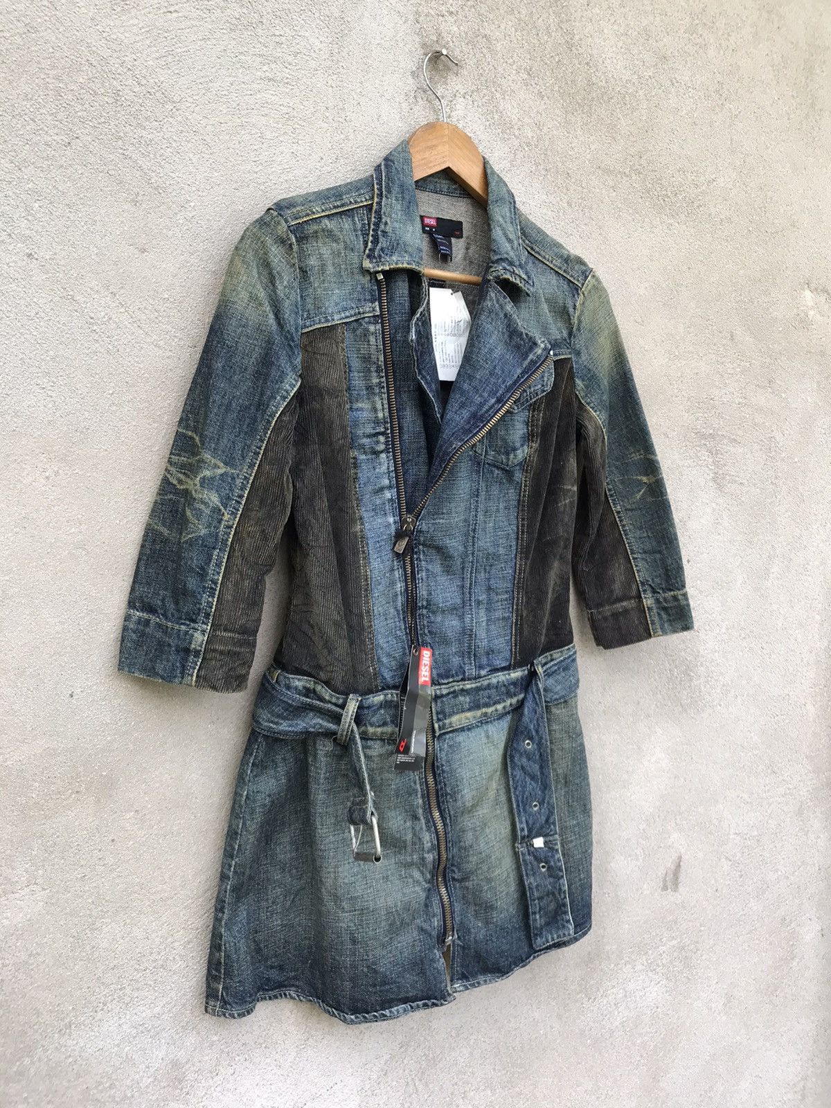Diesel RARE DIESEL DRESS DENIM PATCHWORK STYLE 3/4 SLEEVE Size S / US 4 / IT 40 - 4 Thumbnail