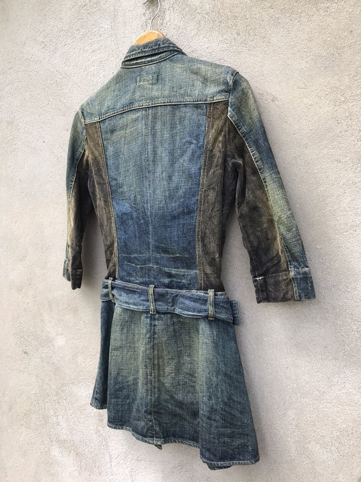 Diesel RARE DIESEL DRESS DENIM PATCHWORK STYLE 3/4 SLEEVE Size S / US 4 / IT 40 - 8 Thumbnail