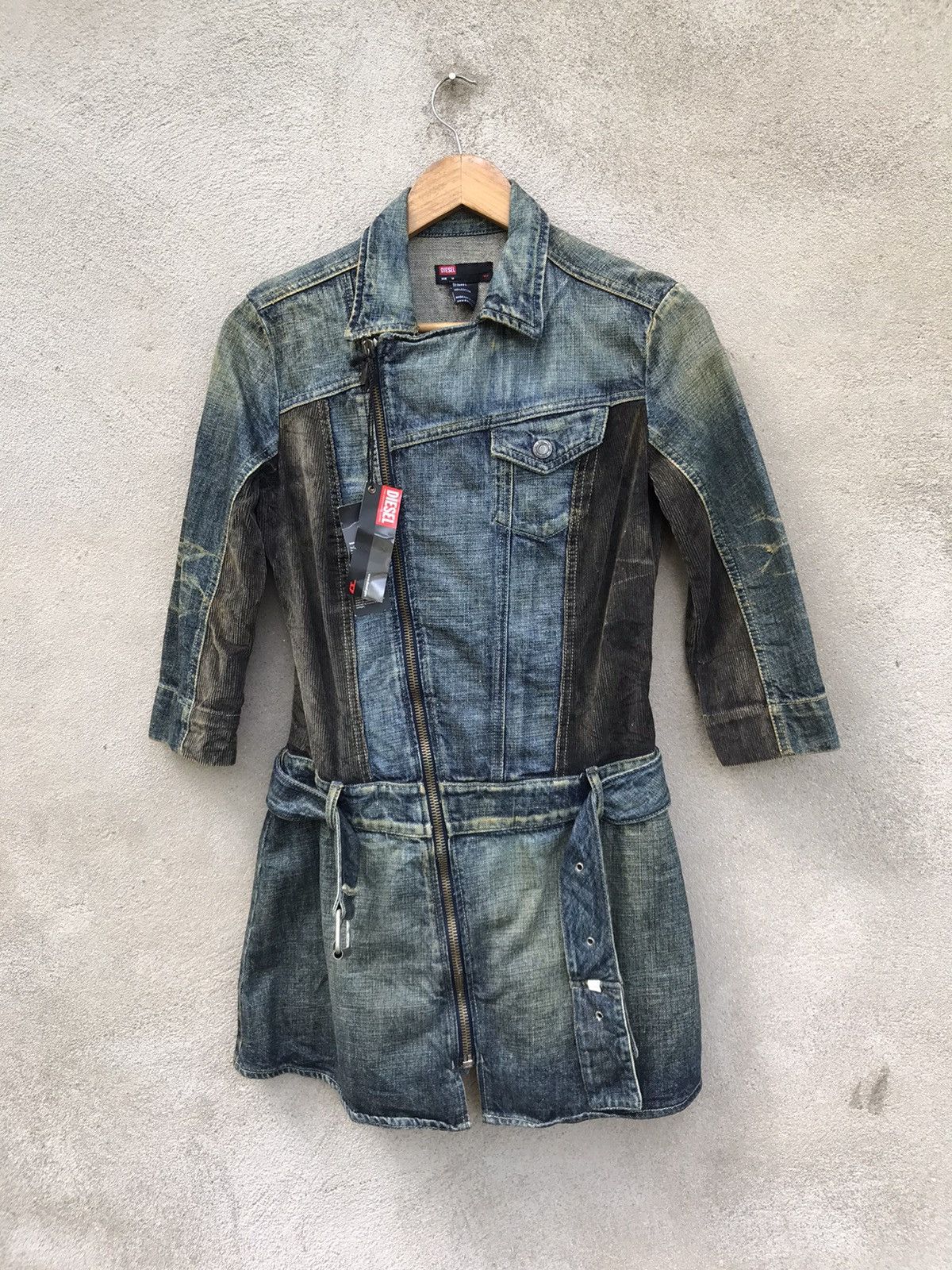 Diesel RARE DIESEL DRESS DENIM PATCHWORK STYLE 3/4 SLEEVE Size S / US 4 / IT 40 - 5 Thumbnail