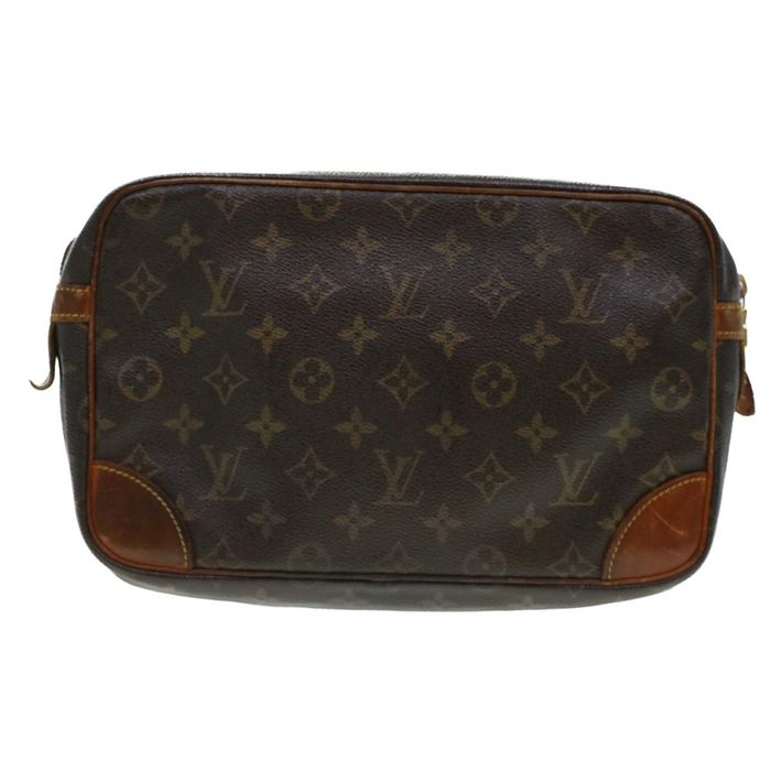 Louis Vuitton Monogram Compiegne 28 Clutch Bag M51845 LV Auth