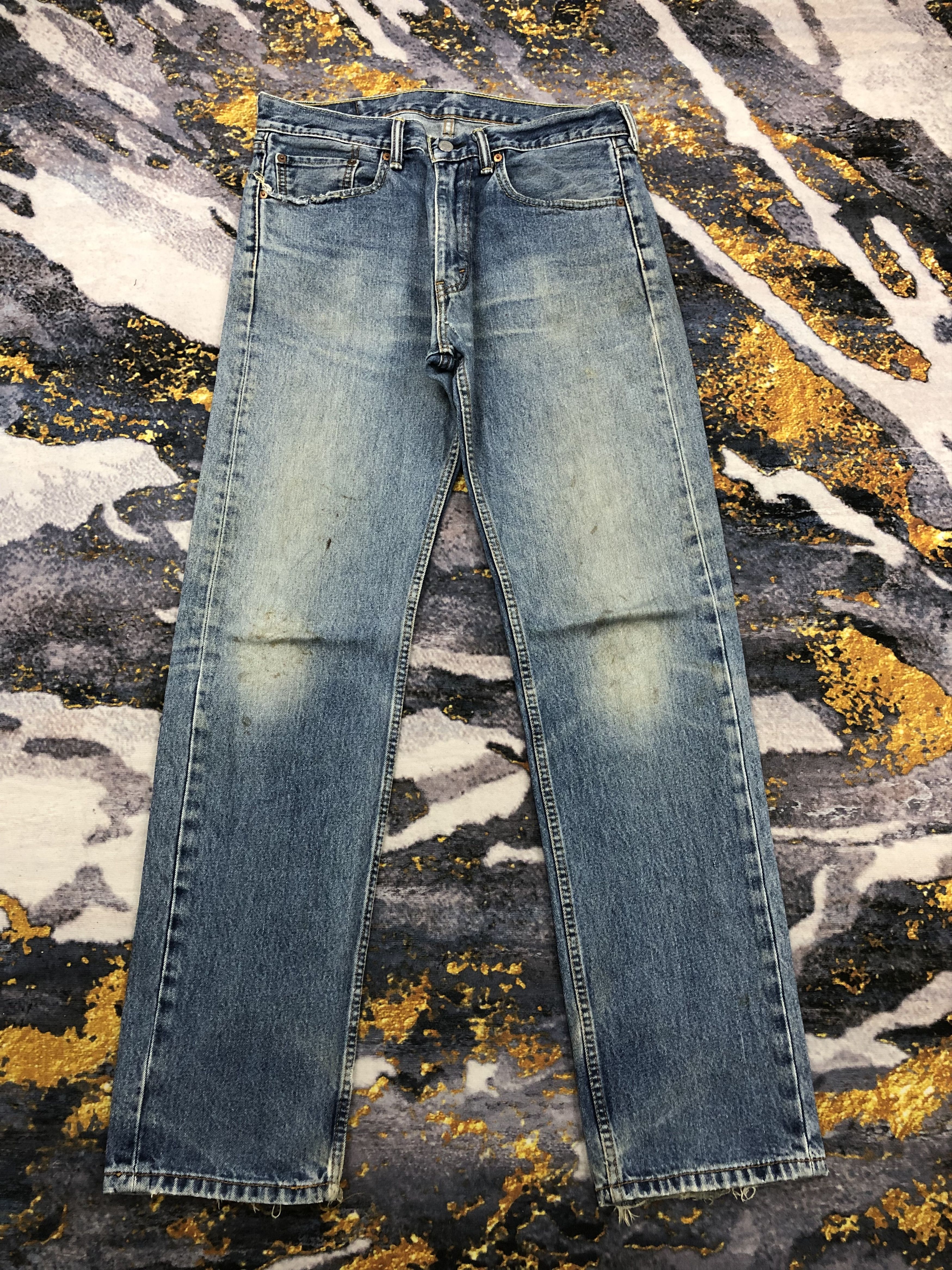 Vintage Levis 505 Faded Blue Jeans DPP0189
