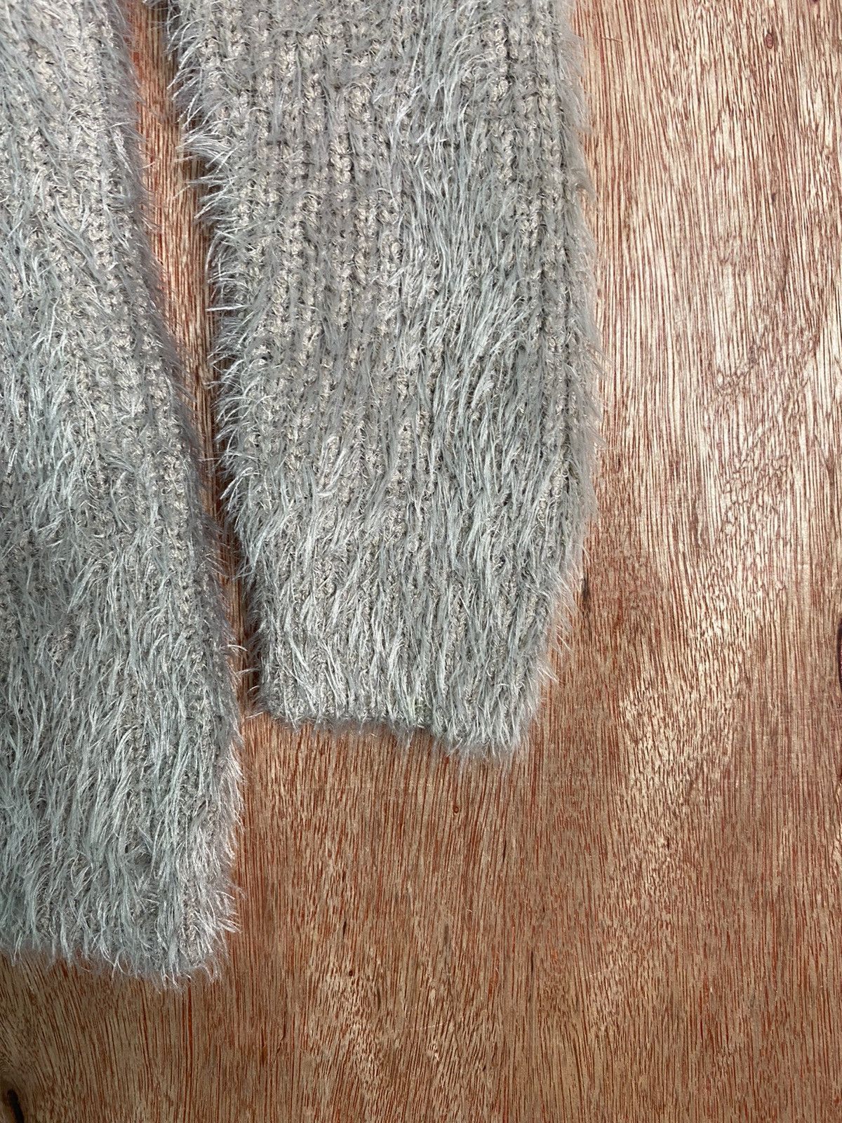 Homespun Knitwear × Japanese Brand DL Japanese Brand Grey Shag Shaggy Fur Mohair Knitwear #B635 Size M / US 6-8 / IT 42-44 - 6 Thumbnail