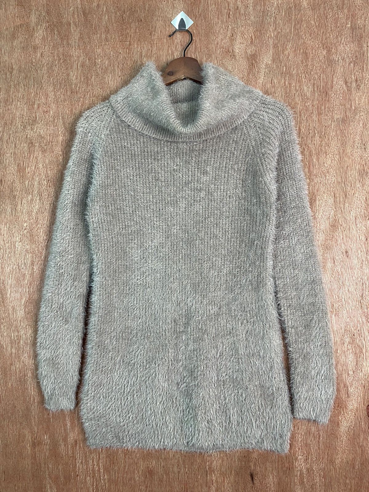 Homespun Knitwear × Japanese Brand DL Japanese Brand Grey Shag Shaggy Fur Mohair Knitwear #B635 Size M / US 6-8 / IT 42-44 - 1 Thumbnail